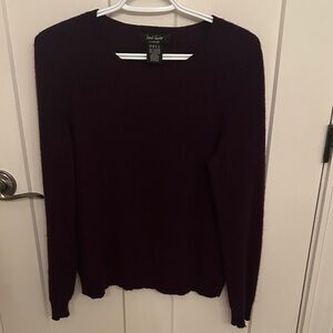 Lord & Taylor Cashmere Crewneck Sweater, size L